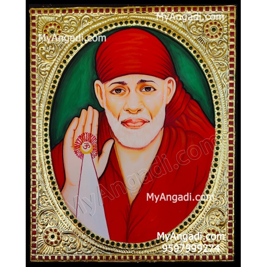 Sai Baba Tanjore Painting Sai Baba Tanjore Painting