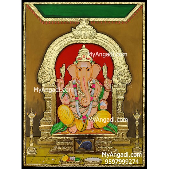 Ganesha Tanjore Painting Ganesha Tanjore Painting