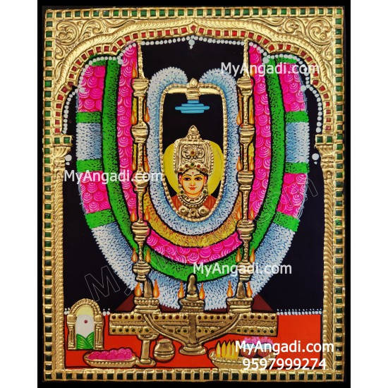 Meenkulathi Bagavathi Amman Tanjore Painting Meenkulathi Bagavathi Amman Tanjore Painting