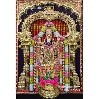 3d Balaji Lakshmi Tanjore Painting