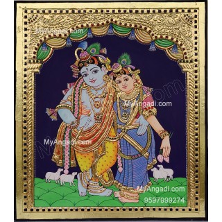 Radha Krishna Tanjore Painting