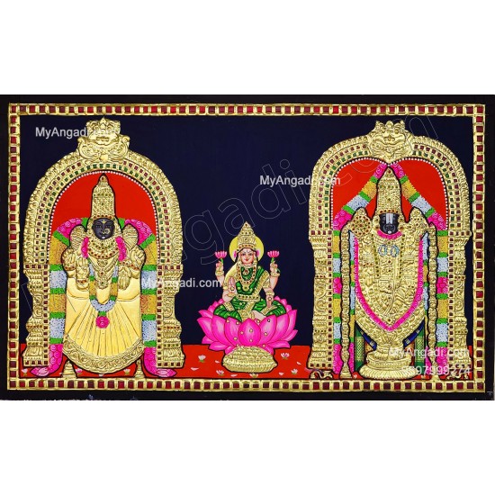 Balaji Thayar with Lakshmi Tanjore Painting Balaji Thayar with Lakshmi Tanjore Painting