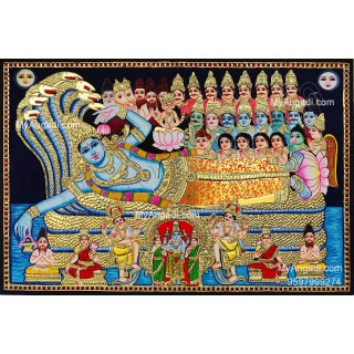 Pallikonda Perumal Tanjore Painting