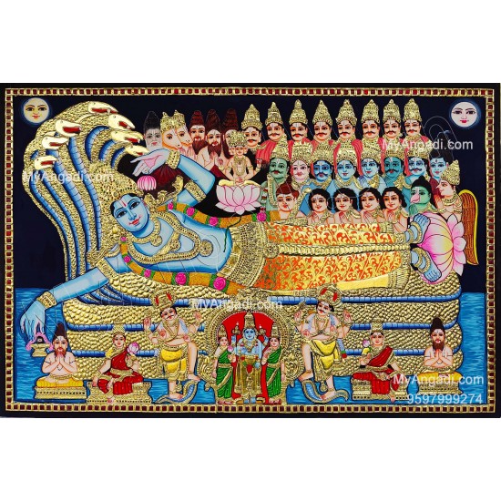 Pallikonda Perumal Tanjore Painting