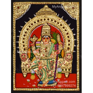 Kamatchi Amman Tanjore Painting