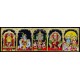Simahadri appanna, Krishnar, Perumal with Garudan and Hanuman, Lalitha Devi, Ram Sita 5 Panel Tanjore Painting Simahadri appanna, Krishnar, Perumal with Garudan and Hanuman, Lalitha Devi, Ram Sita 5 Panel Tanjore Painting