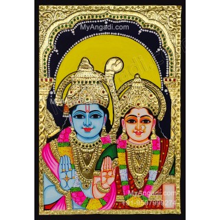 Ram Sita Tanjore Painting