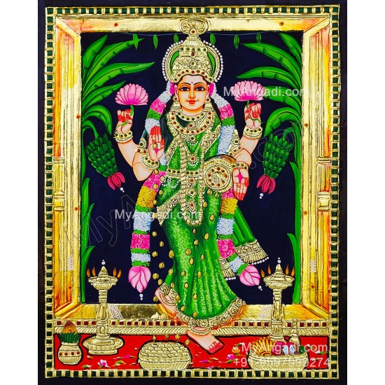 Grahalakshmi Tanjore Painting Grahalakshmi Tanjore Painting