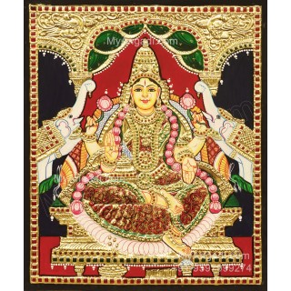 Gajalakshmi Tanjore Painting