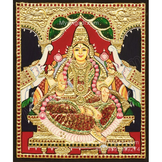 Gajalakshmi Tanjore Painting