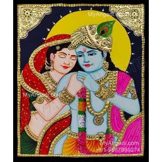 Radha Krishna Tanjore Painting