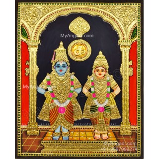 Pandurangan Rakhumai Tanjore Painting