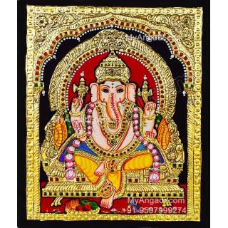 Ganesha Tanjore Painting