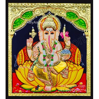 Ganesha Tanjore Painting