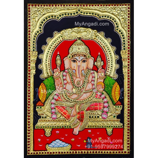 Ganesha Tanjore Painting Ganesha Tanjore Painting