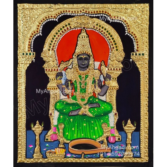 Kamatchi Amman Tanjore Painting Kamatchi Amman Tanjore Painting
