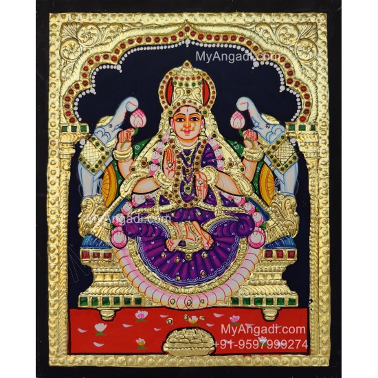 Gajalakshmi Tanjore Painting