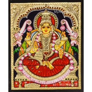 Gajalakshmi Tanjore Painting