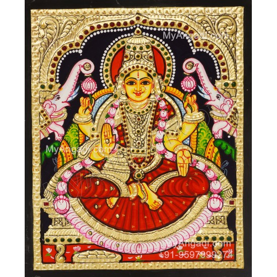 Gajalakshmi Tanjore Painting