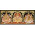 3 Panel Ganesha Lakshmi Saraswathi Tanjore Painting
