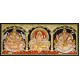 3 Panel Ganesha Lakshmi Saraswathi Tanjore Painting