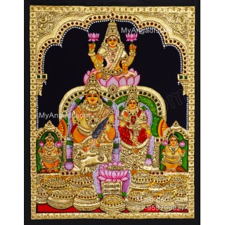 Kuber Lakshmi Tanjore Painting