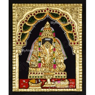 Karpaga Vinayagar Tanjore Painting