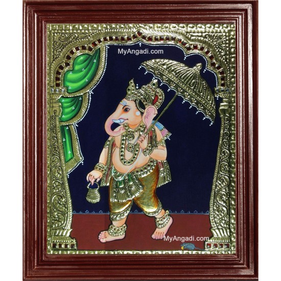 Mapillai Ganehsa Tanjore Painting Mapillai Ganehsa Tanjore Painting