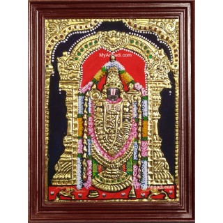 Thirupathi Venkatachalapathi Small Size Tanjore Painting