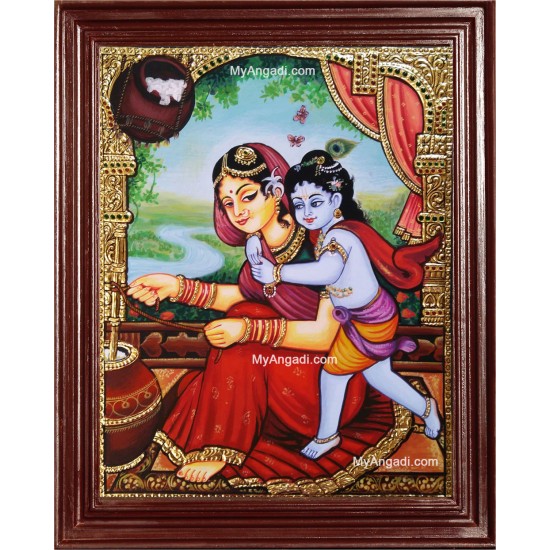 Yasodha Krishna Tanjore Paintings Yasodha Krishna Tanjore Paintings
