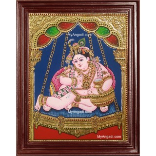 Butter Krishna Tanjore Painting
