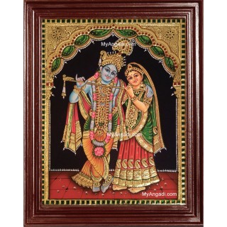 Radha Krishna Tanjore Painting