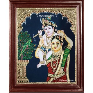 Yashoda Krishna Tanjore Painting