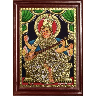 Saraswati Tanjore Painting