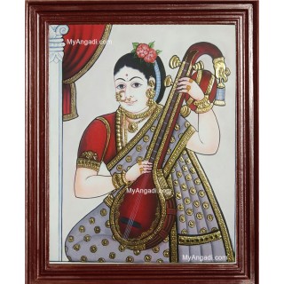 Saraswathi Tanjore Painting