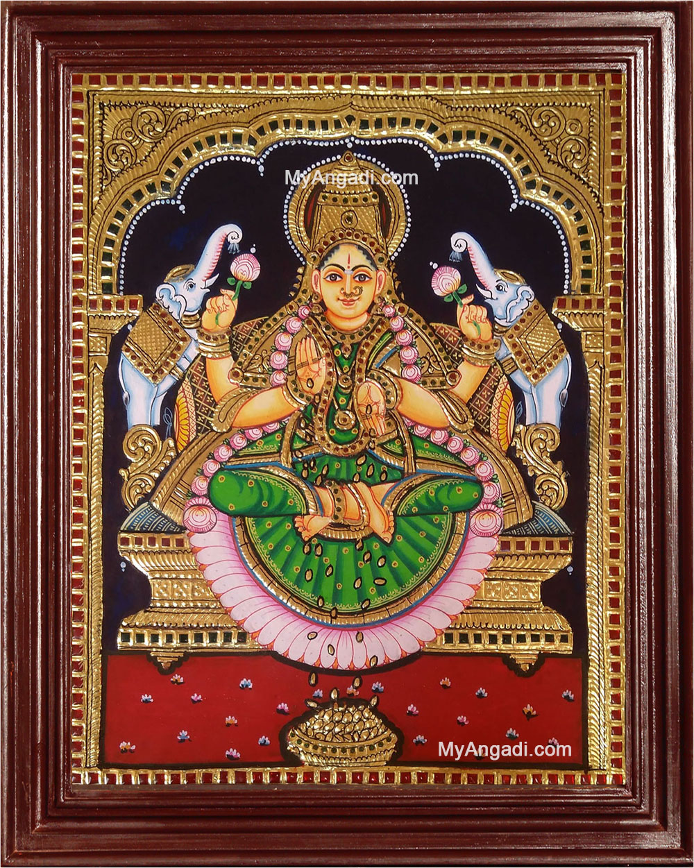 Pin by Kotha viswanath on Indian gods  Happy navratri images Lakshmi  images Om art