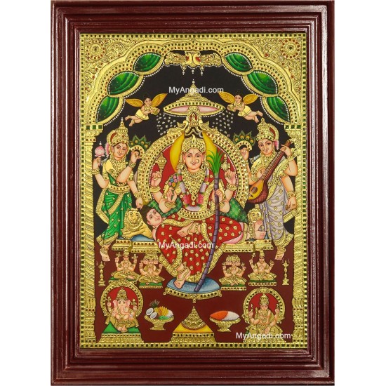 Sri Raja Rajeswari Tanjore Painting