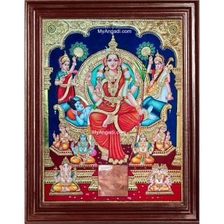 Sri Lalitha Tripura Sundari Tanjore Painting