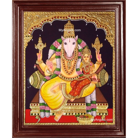 Hayagrivar Lakshmi Tanjore Painting