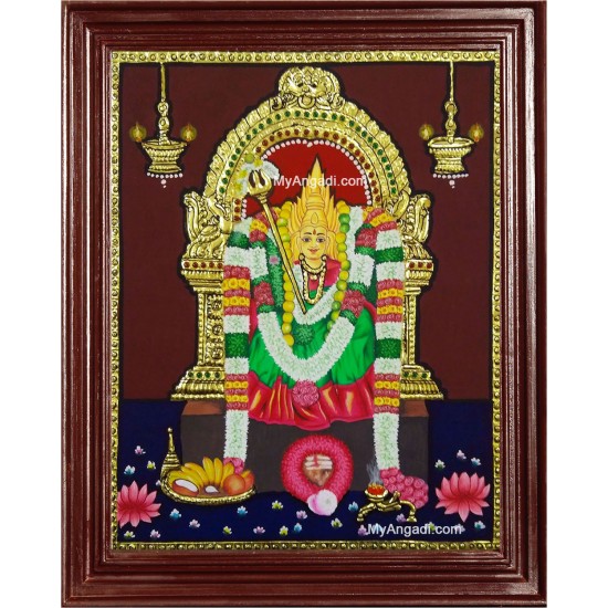 Kundathu Kaliamman Tanjore Painting Kundathu Kaliamman Tanjore Painting