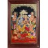 Ram Darbar - Ram with Sita, Hanuman, Lakshmanan Bharathan and Shatrughna Tanjore Painting