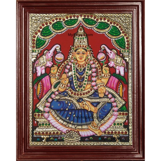 Ashta Lakshmi Tanjore Painting, AshtaLakshmi Tanjore Painting