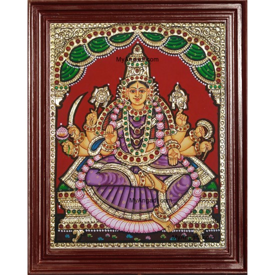 Ashta Lakshmi Tanjore Painting, AshtaLakshmi Tanjore Painting