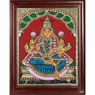 Ashta Lakshmi Tanjore Painting, AshtaLakshmi Tanjore Painting