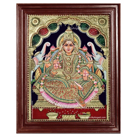 Maha Lakshmi Tanjore Painting