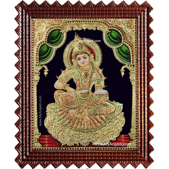 Sri Anna Lakshmi - Annapurani Tanjore Painting Sri Anna Lakshmi - Annapurani Tanjore Painting
