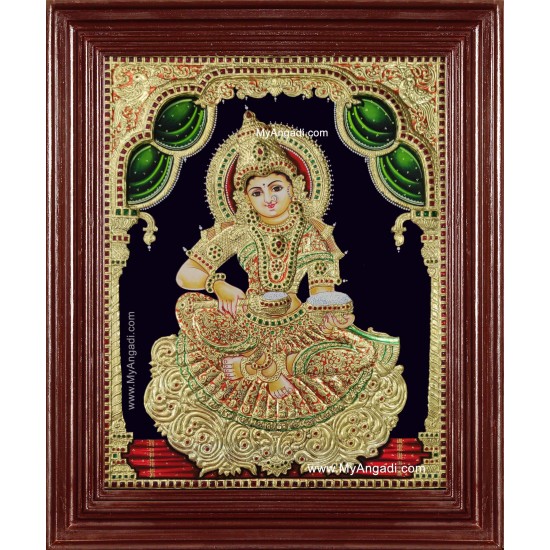 Sri Anna Lakshmi - Annapurani Tanjore Painting Sri Anna Lakshmi - Annapurani Tanjore Painting