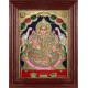 Gaja Lakshmi Semi Embossed Tanjore Painting