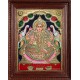 Gaja Lakshmi Semi Embossed Tanjore Painting