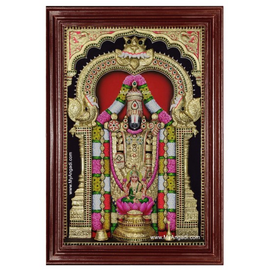 Balaji Lakshmi Tanjore Painting Balaji Lakshmi Tanjore Painting